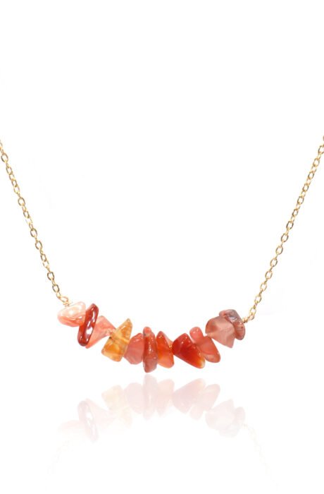 Natural Crystal Chips Carnelian Stone Pendant