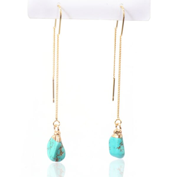 Natural Turquoise Gemstone Earrings