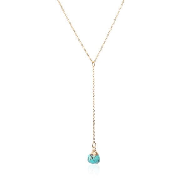 14K Gold Plated Turquoise Necklace