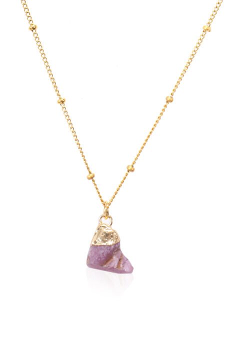 14k Gold Plated Ruby Pendant